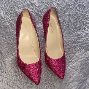 Sparkly pink heels by Nine West